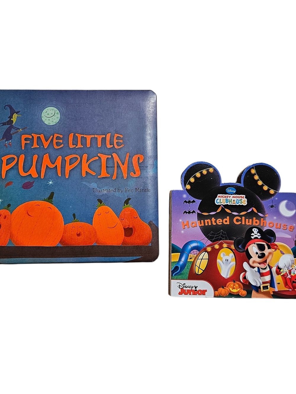 Five Little Pumpkins & Mickey's Haunted Clubhouse Halloween Board Books NEW